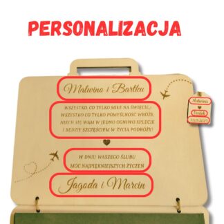 kartka na pieniądze - personalizacja