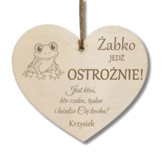 zawieszka Żabko jedź ostrożnie